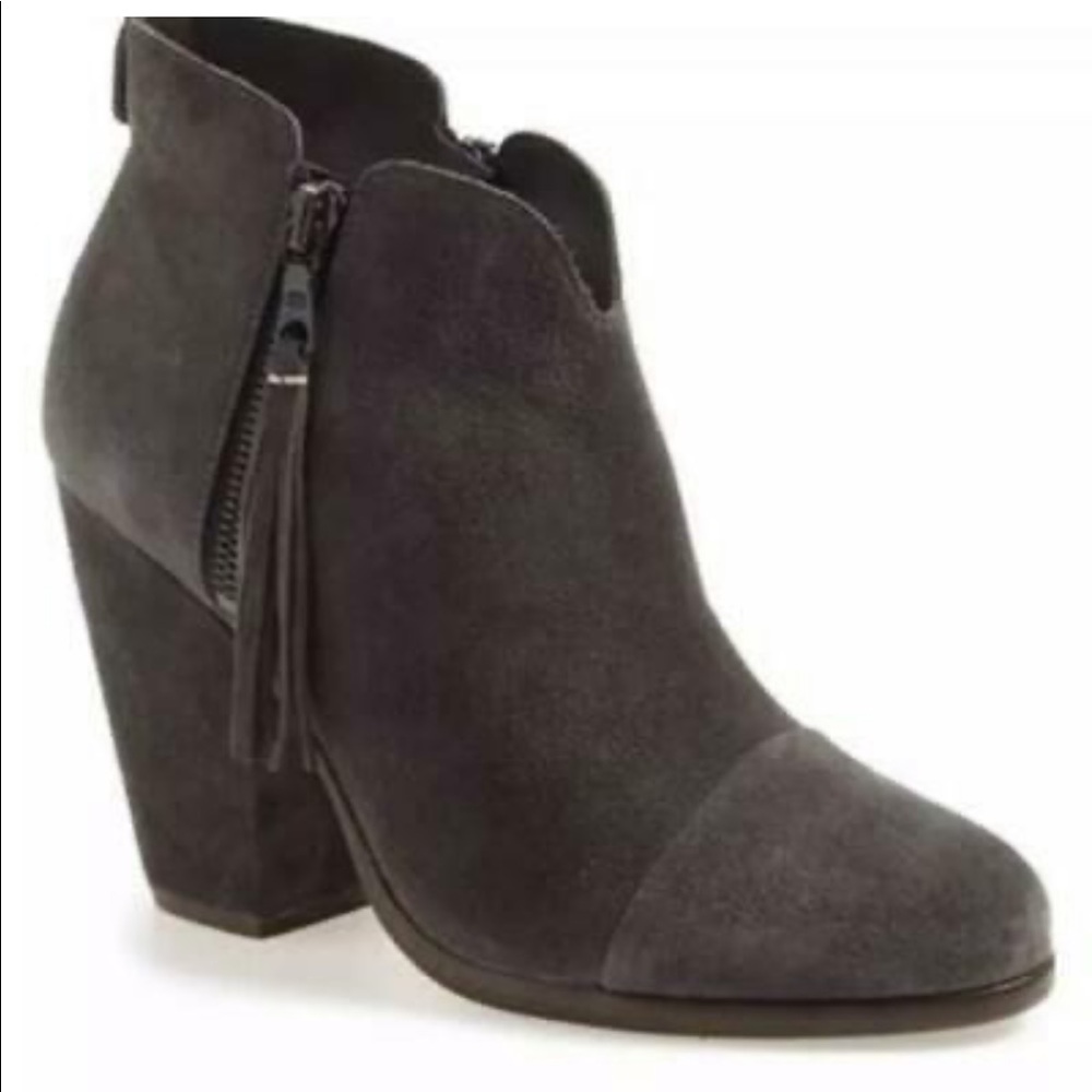 Rag & Bone Margot Fringe Cap Toe Ankle Bootie